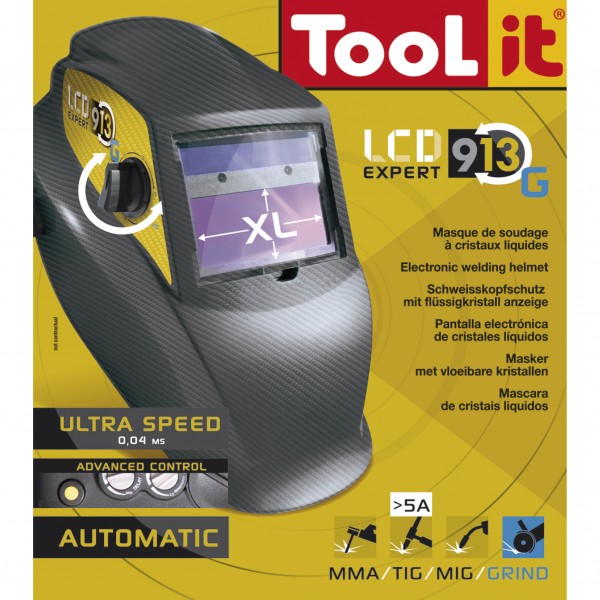 Сварочная маска GYS LCD EXPERT 9/13 G CARBON